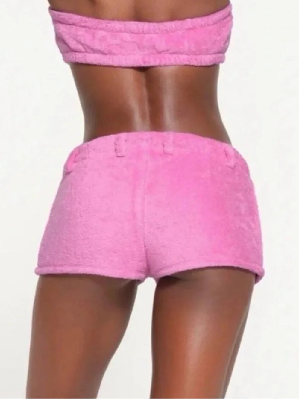 Skims Terry Cover-Up Short Micro Mini Shorts Low Rise Beach Vacation Lounge NWT